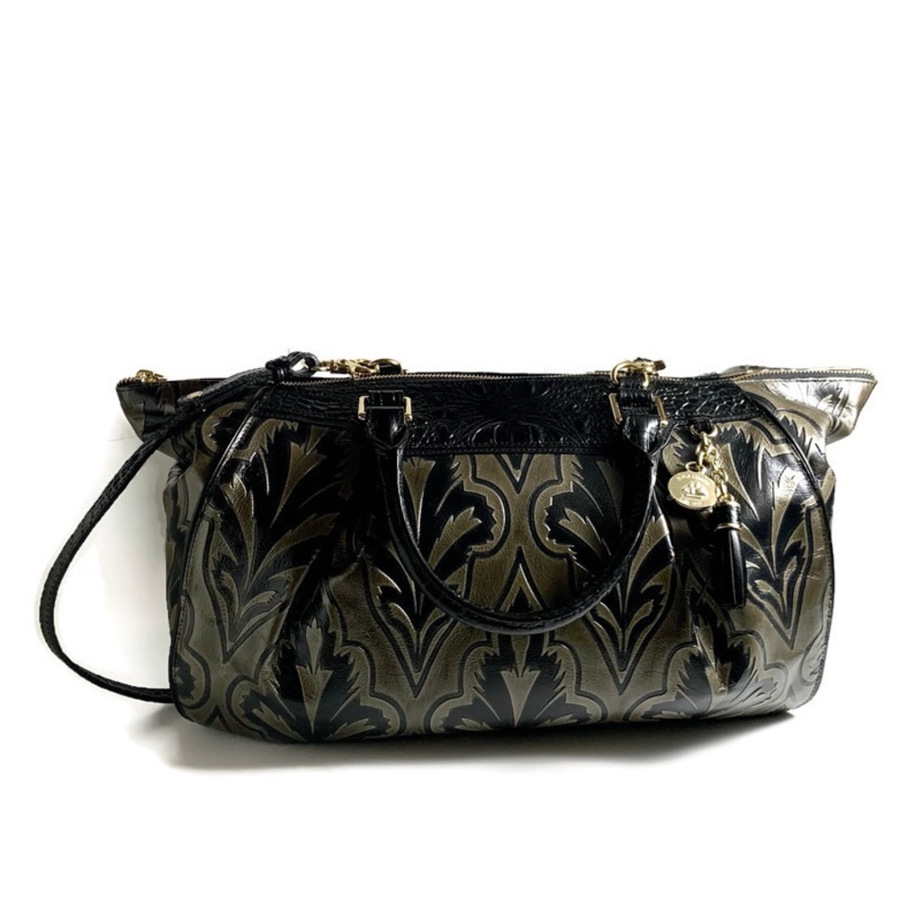 BRAHIM Faye Leather Satchel in Taupe Mirage NWT